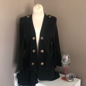 Black  jacket with button details